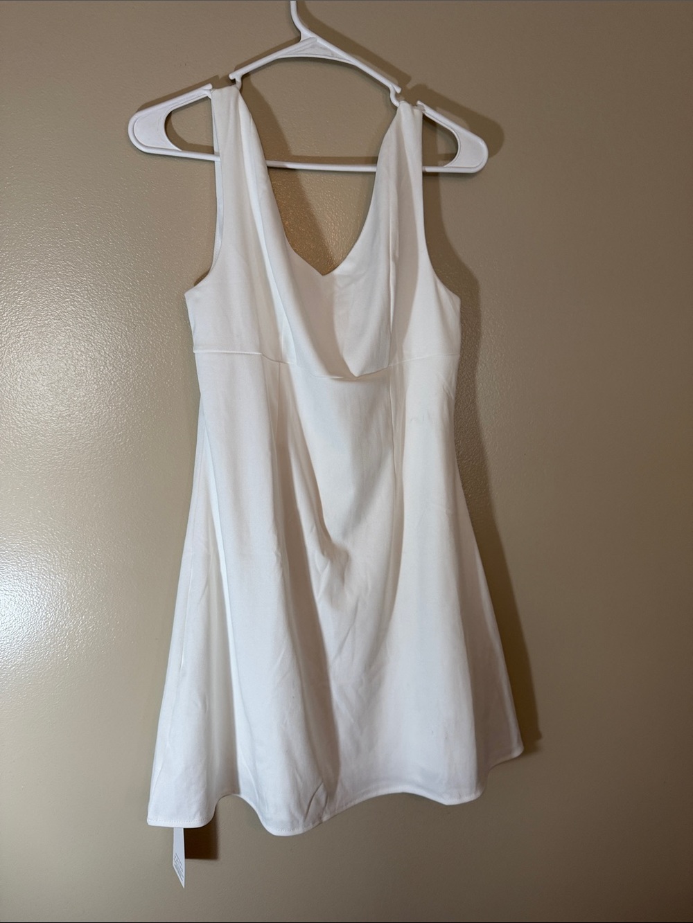 White Sleeveless A-Line Dress